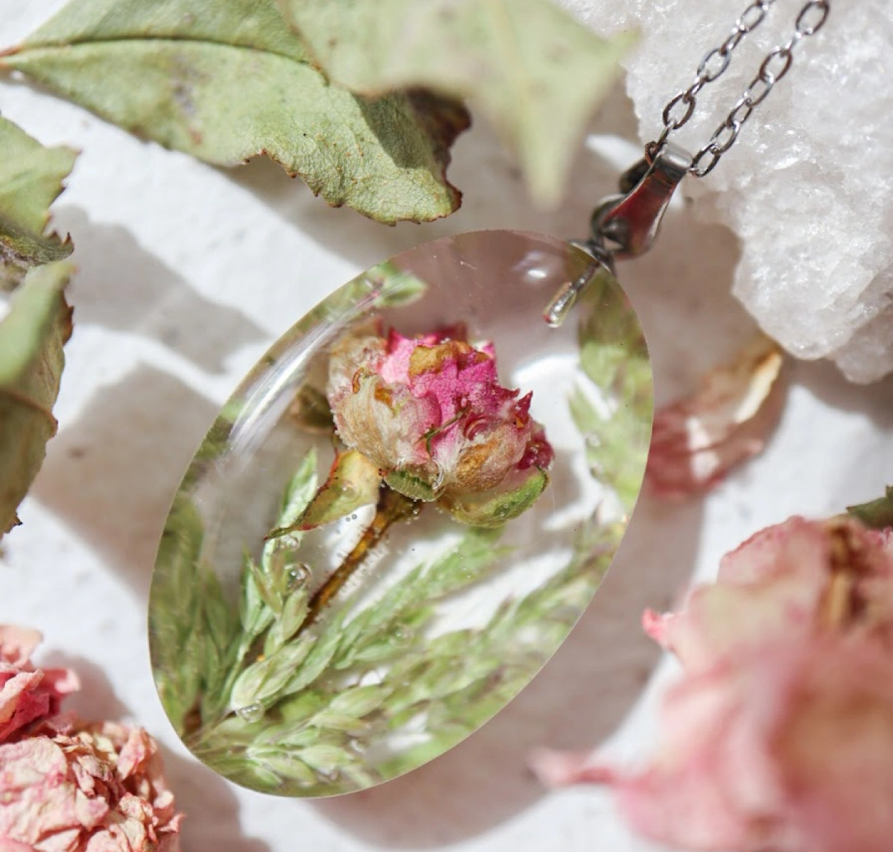 Květinový náhrdelník - růže