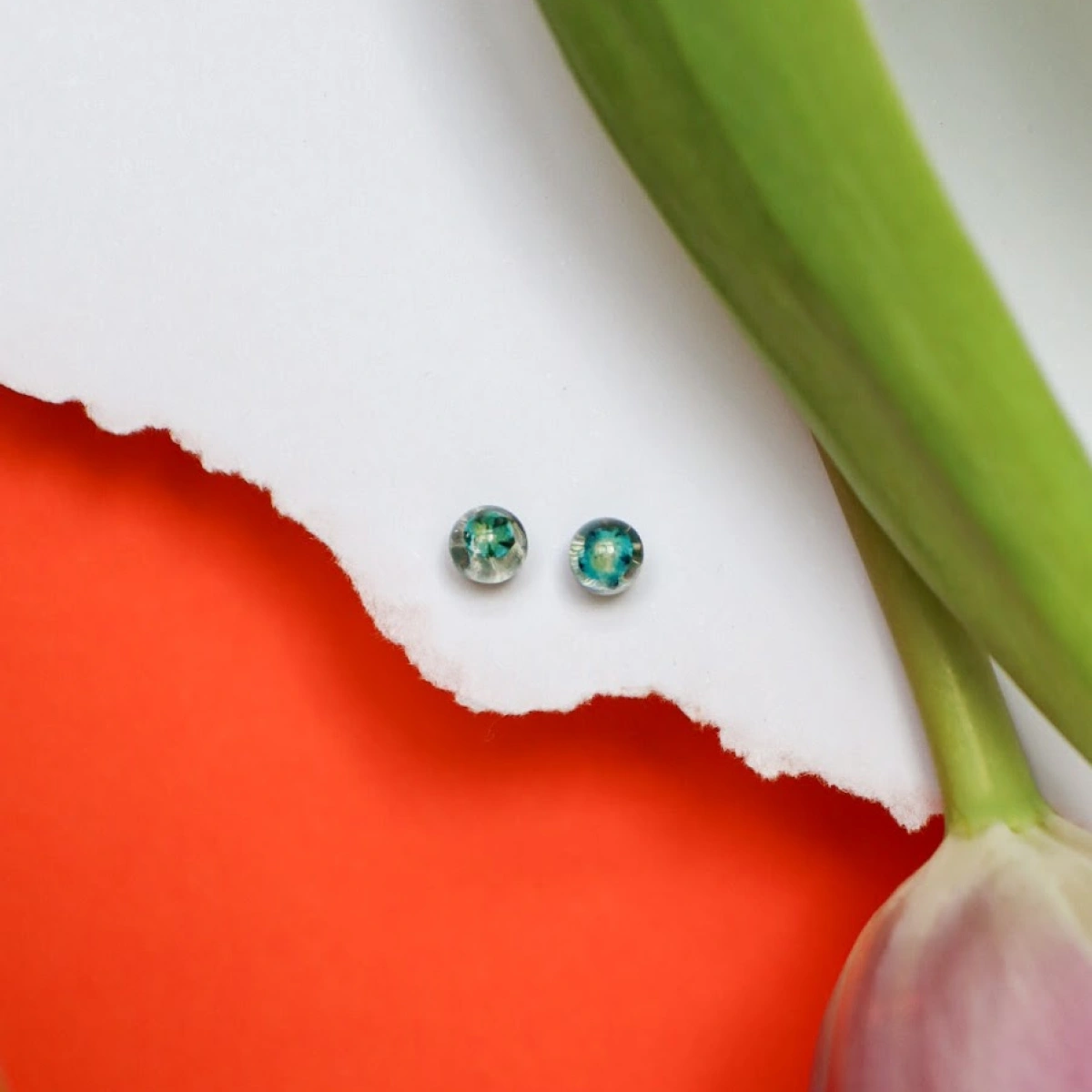 Mini náušnice s nevěstiným závojem