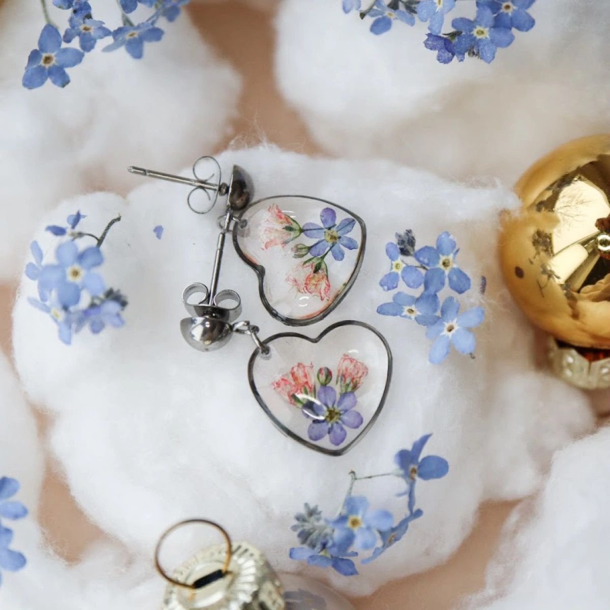 Náušnice rozkvetlé Vánoce 