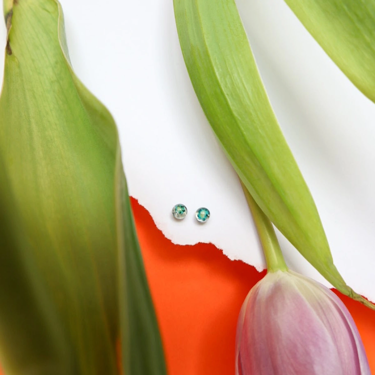 Mini náušnice s nevěstiným závojem