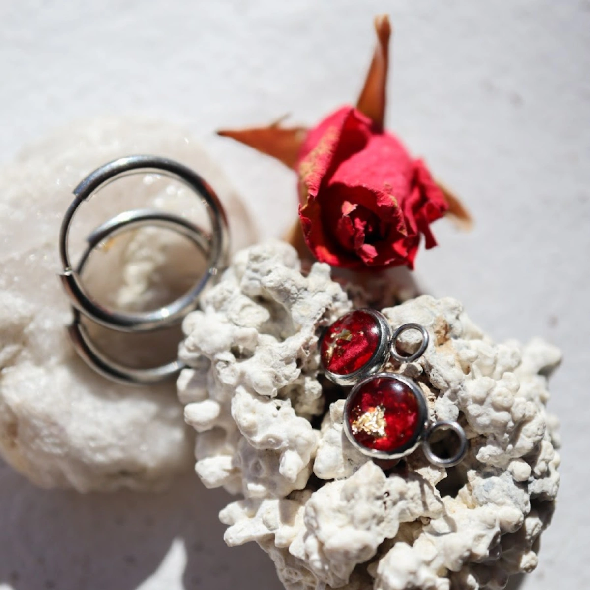 Variace: růže - přívěsky