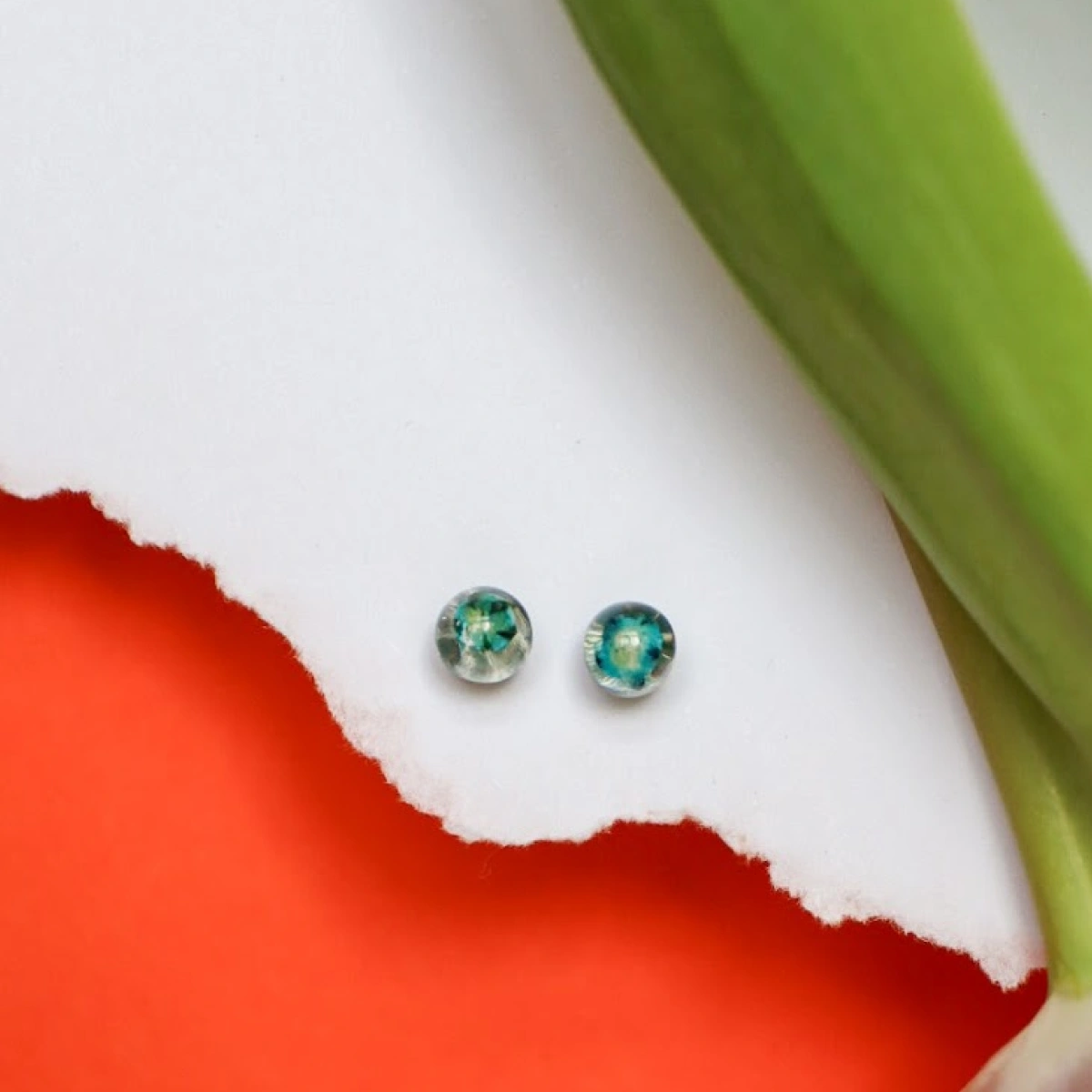 Mini náušnice s nevěstiným závojem