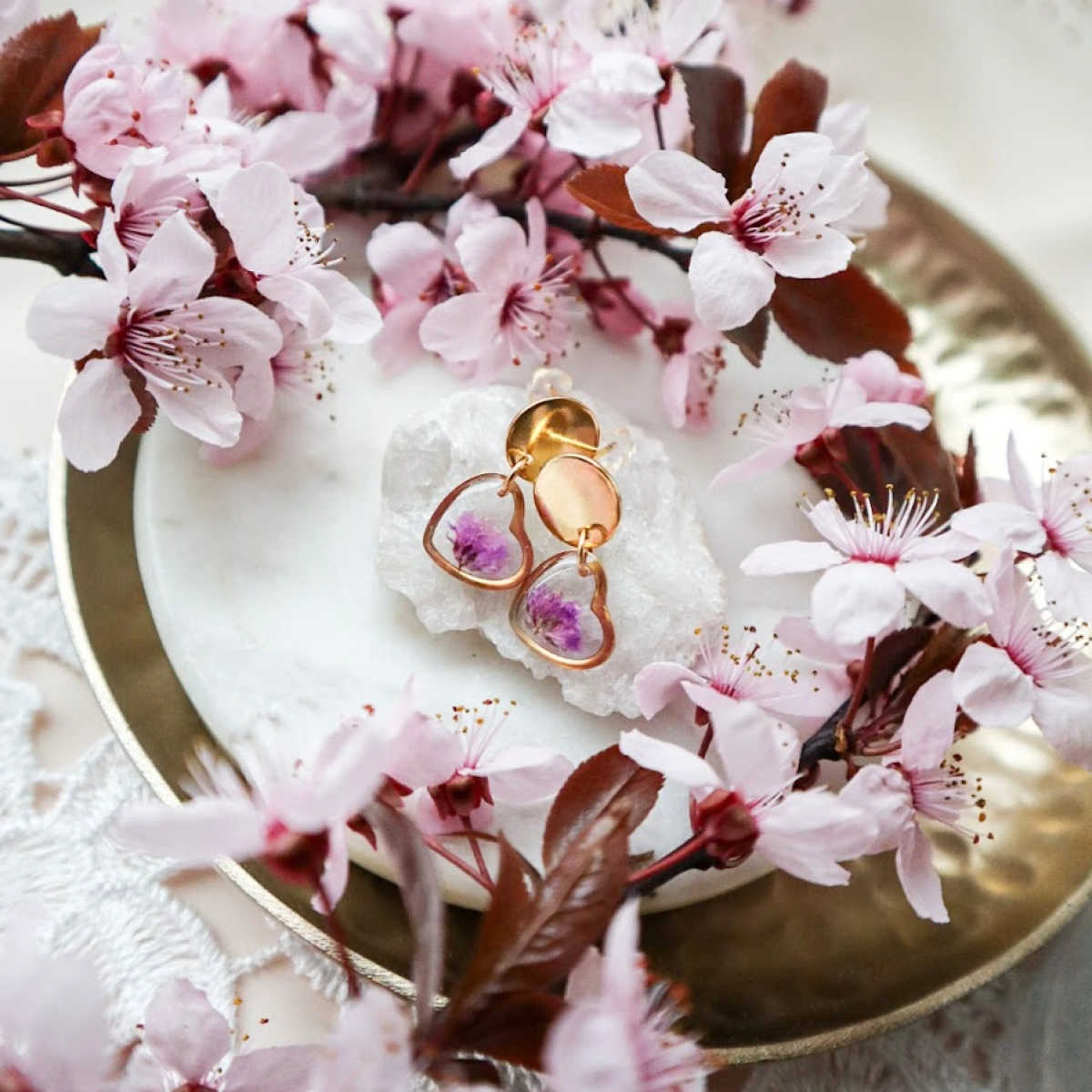 Náušnice Jarní den