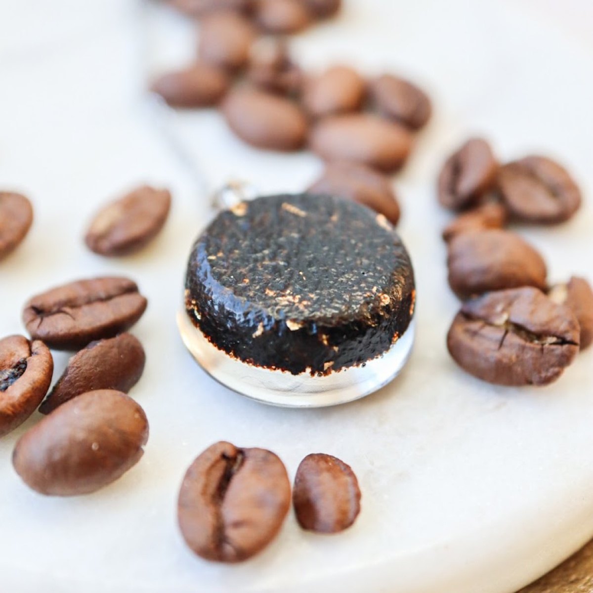 Náhrdelník Kávové zrno 