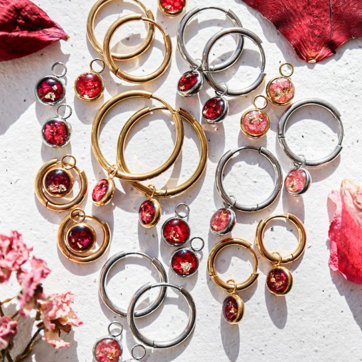 Variace: růže - přívěsky